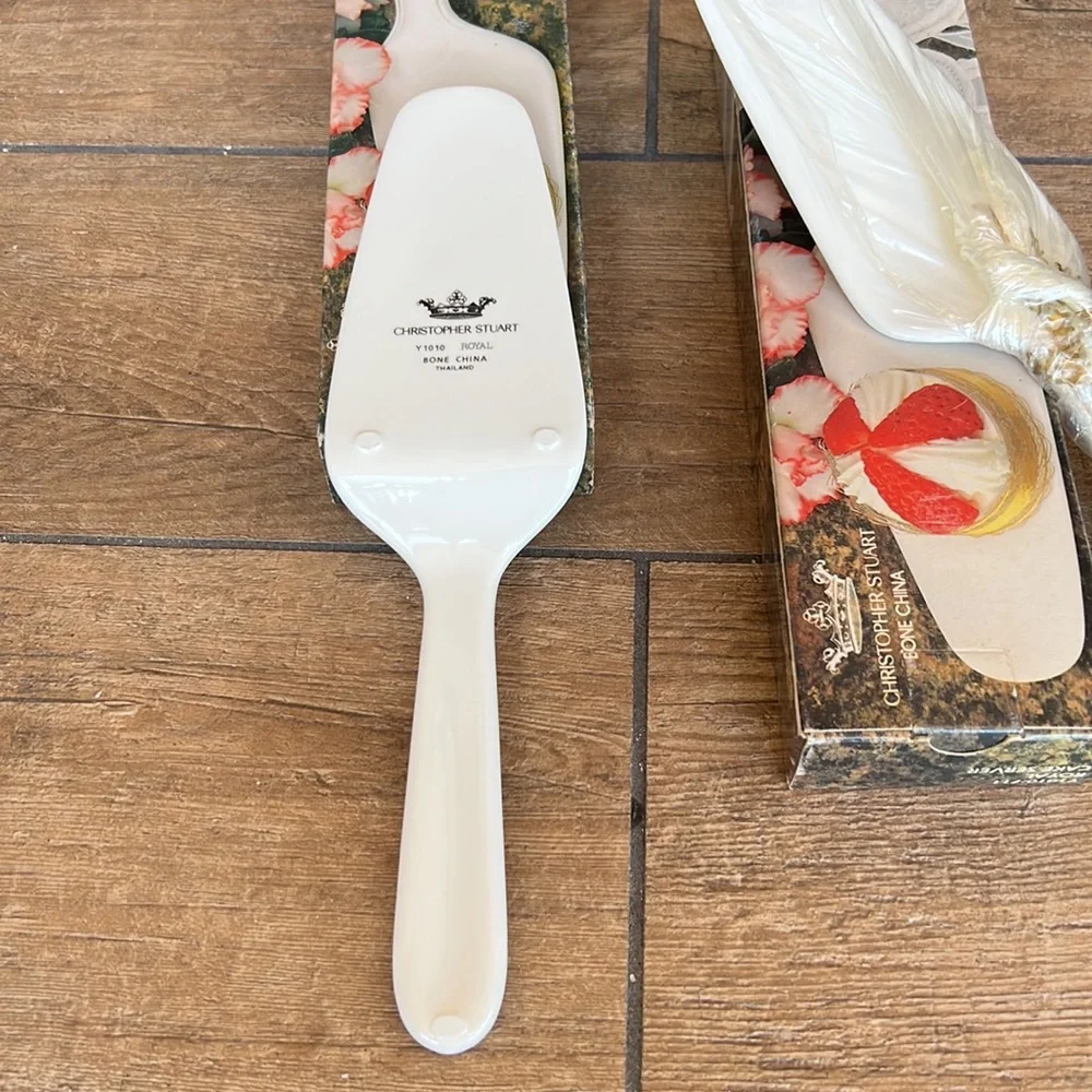 Christopher Stuart Vintage Royal Bone China Cake Server Bundle